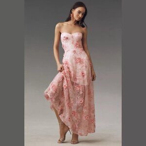 NEW Dress The Population Sizes M, XL Connor Strapless Sweetheart 3D Floral Dress